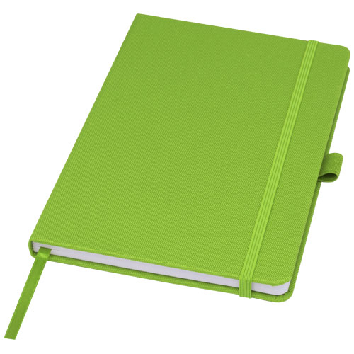 Carnet recyclé en rPET personnalisé A5 HONUA Citron vert